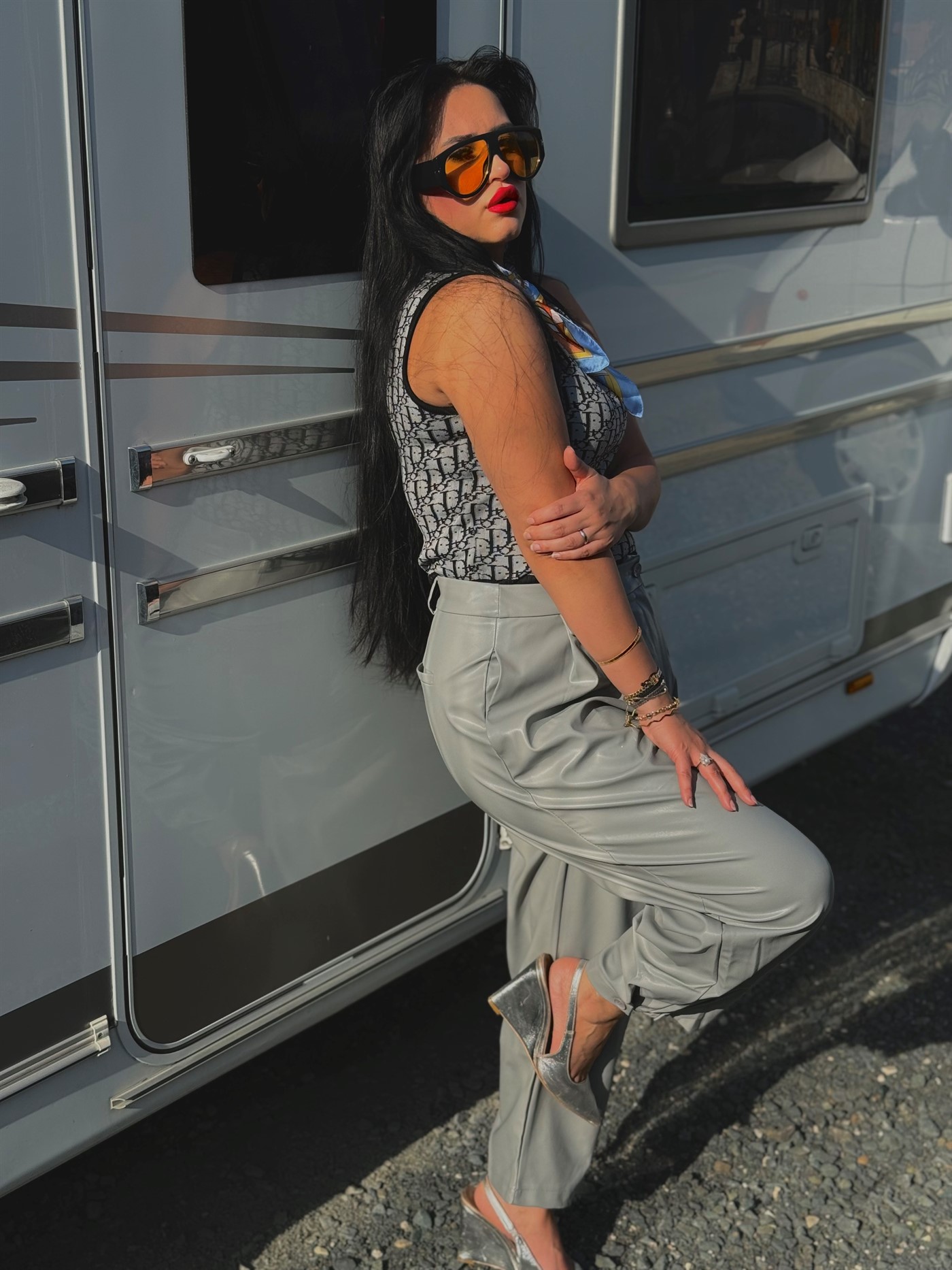 Deri havuç pantalon 