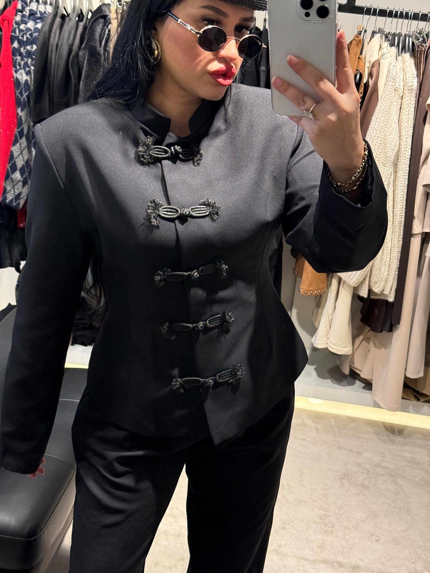 Örgü Kapama Detaylı Şık  Takım